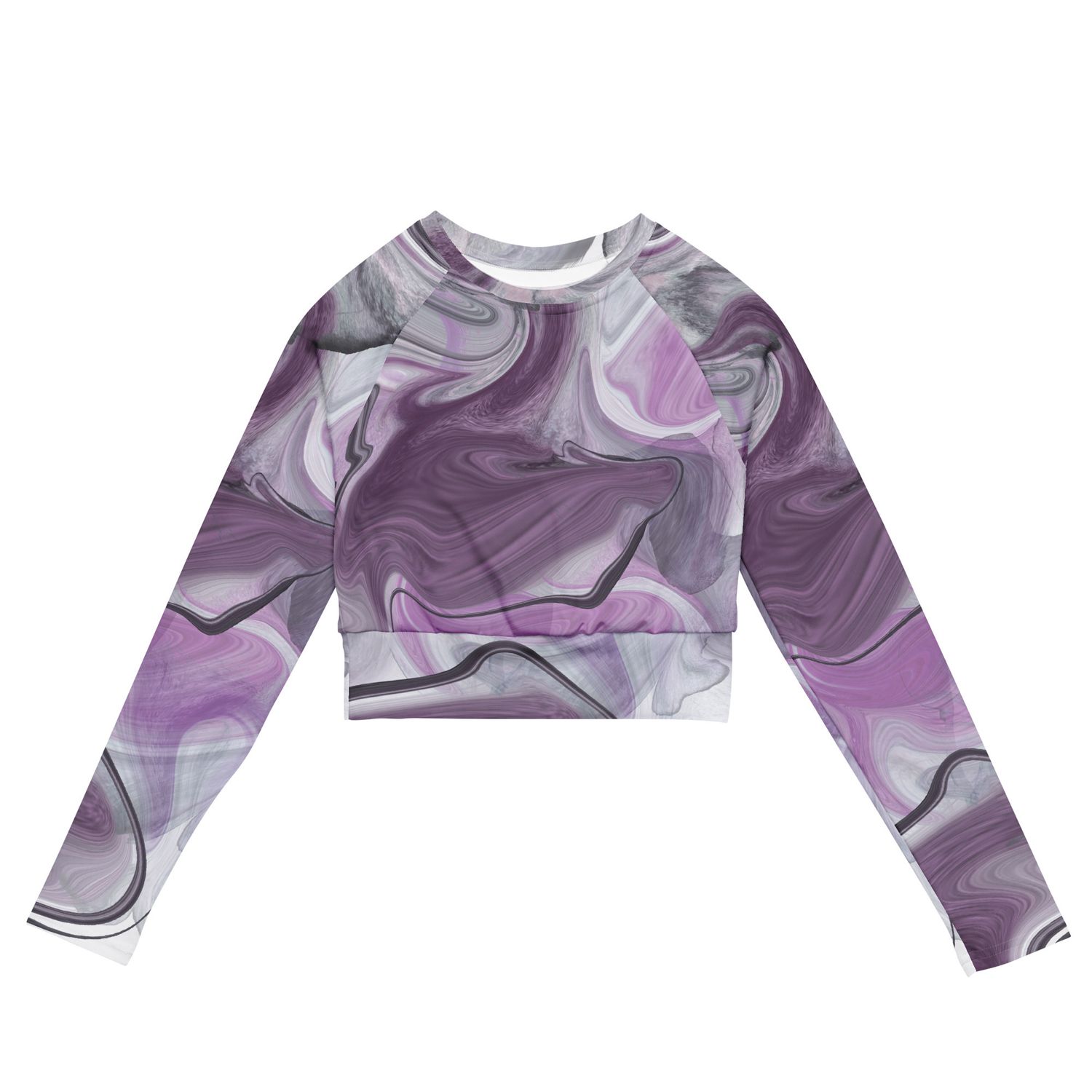 Mystic Mauve Long Sleeve Crop Top