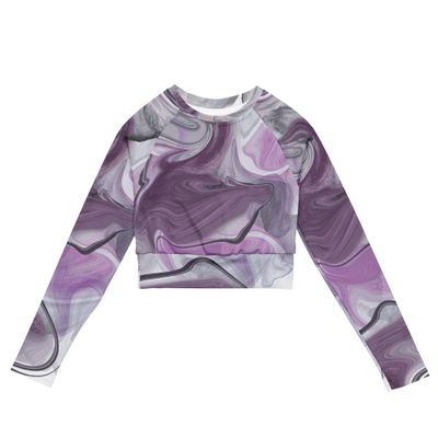 Mystic Mauve Long Sleeve Crop Top