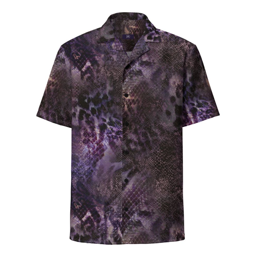 Dark Leopard Unisex Button Shirt