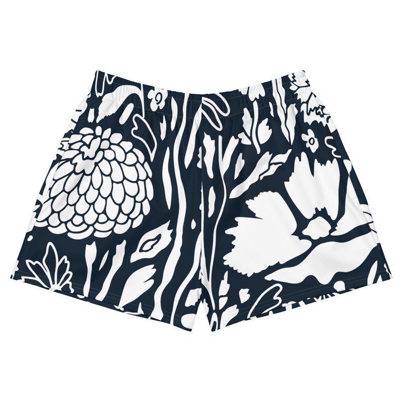 Floral Fusion Women&#39;s Athletic Shorts