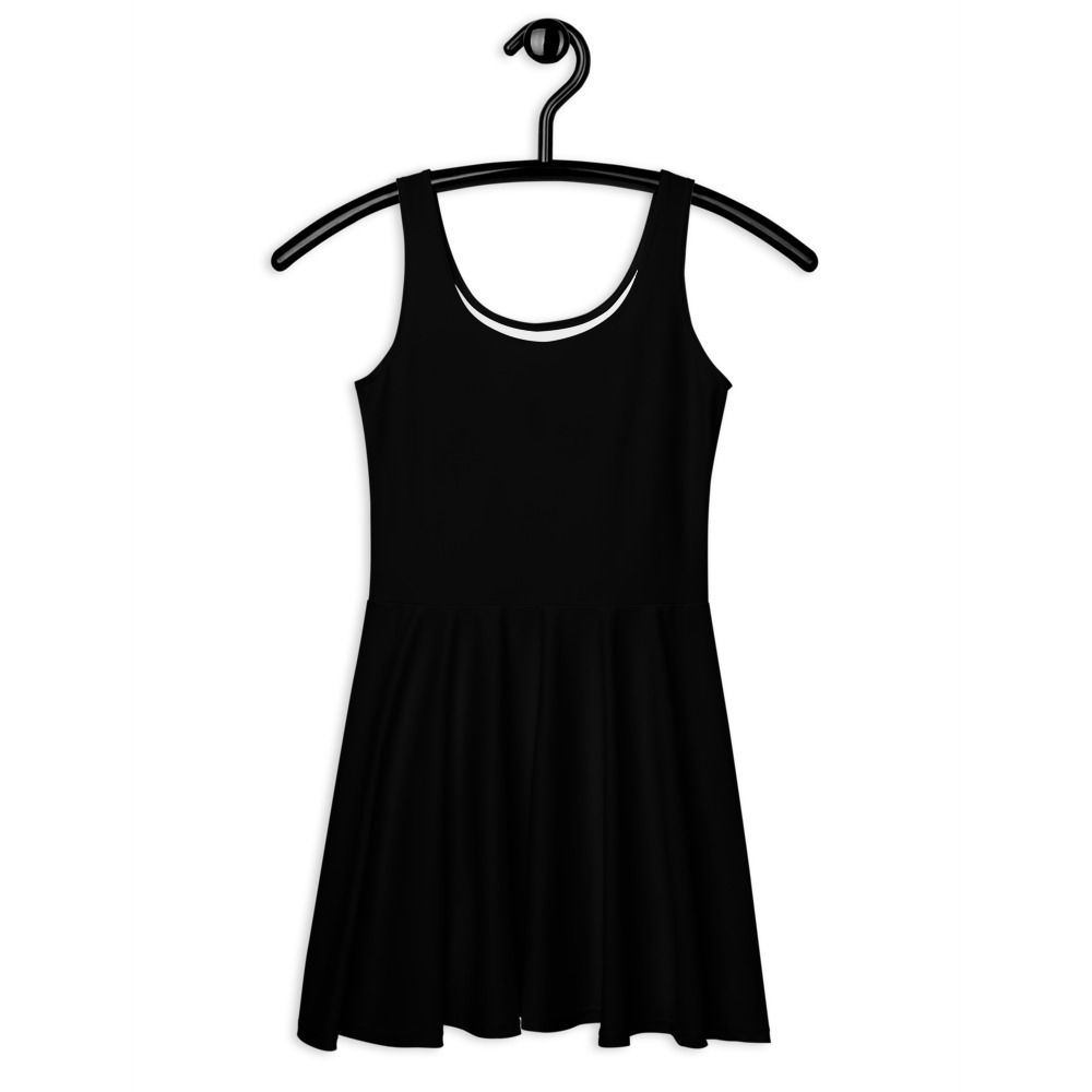 Black Sleeveless Skater Dress