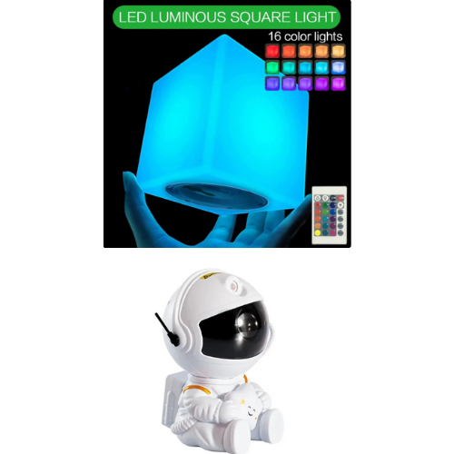 Astronaut lamp and Aura cube combo