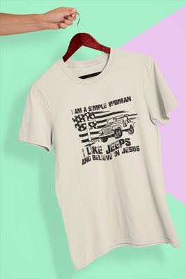 Jeep &amp; Jesus Printed T-shirt