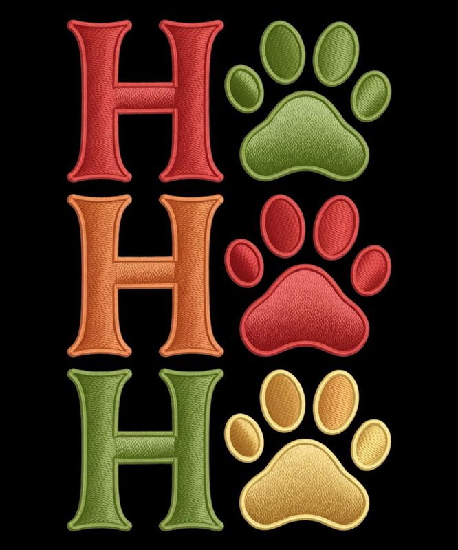 Ho Ho Dog Print