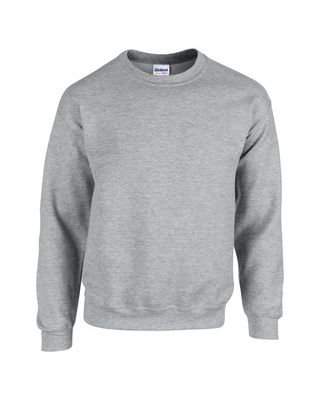 Light grey blank crewneck sweatshirt ready for custom graphic printing.