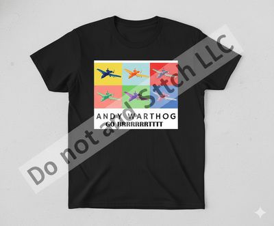 Andy Warthog "Go Brrrrrrtttt" Pop Art T-Shir