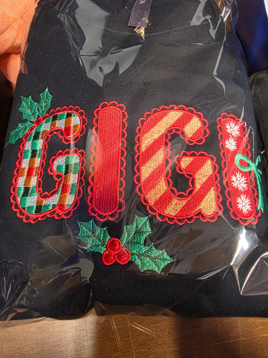 Gigi Embroidered Crewneck Sweatshirt | Holiday Grandparent Gift