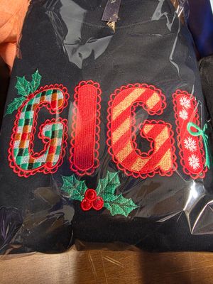 Gigi Embroidered Crewneck Sweatshirt | Holiday Grandparent Gift