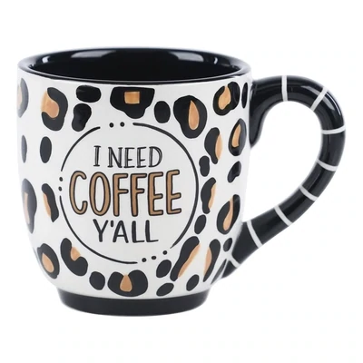 Coffee Y&#39;all Cheetah Mug