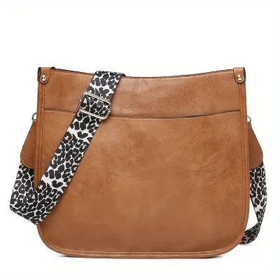Crossbody Saddle Bag- Brown
