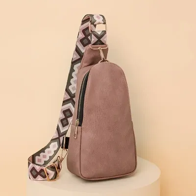 Sling Crossbody Bag- Pink