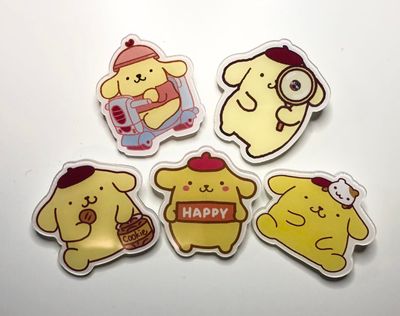 Pom Pom Purin Acrylic Pin