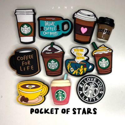 Sneaker&amp; Croc charm / jibbitz  (Starbucks, drink, Coffee)