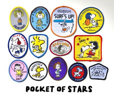 13 Pieces Peanut Snoopy Sew on Patchs