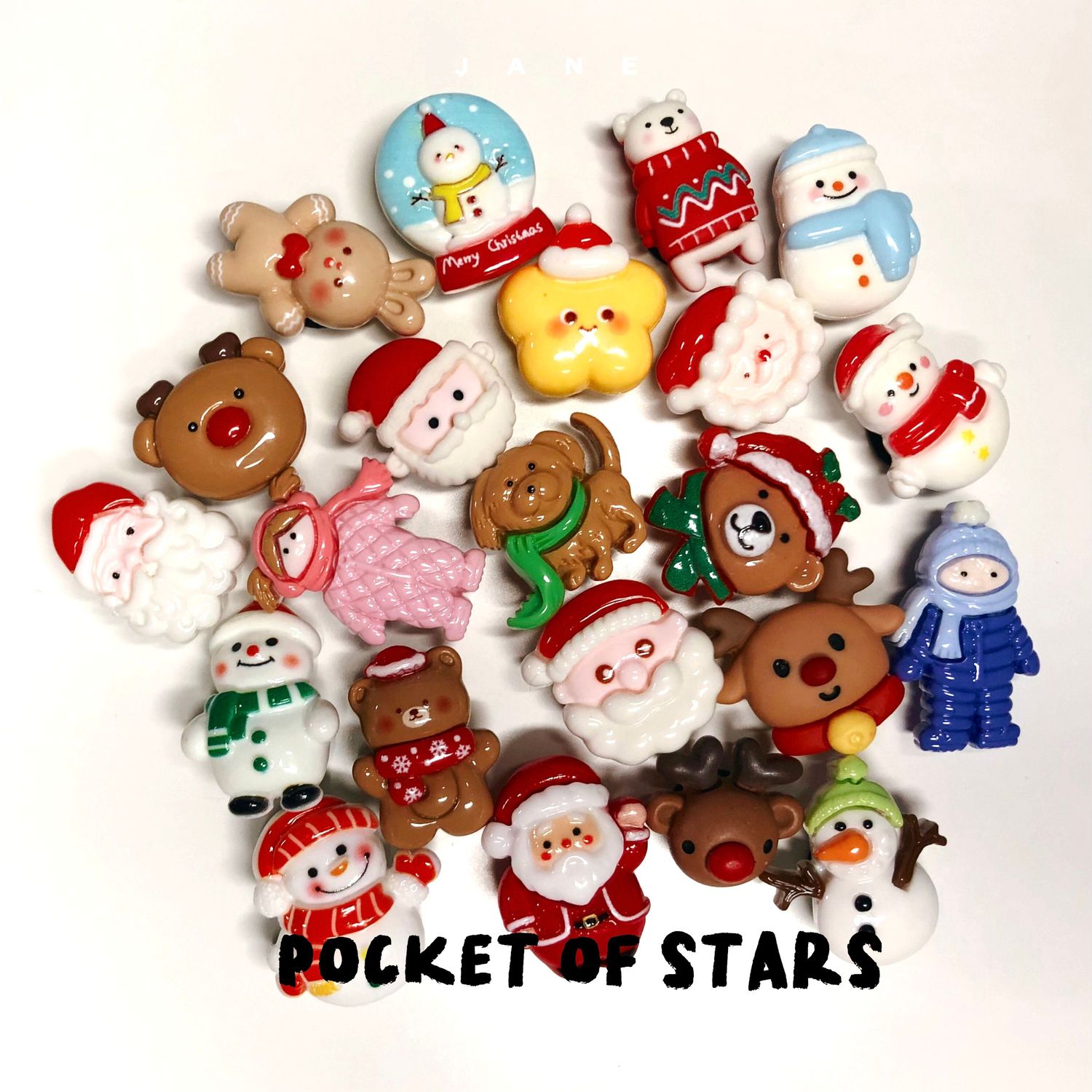 Sneaker&amp; Croc charm / jibbitz (C45-66) Christmas Snowman Santa Reindeer Snow globe