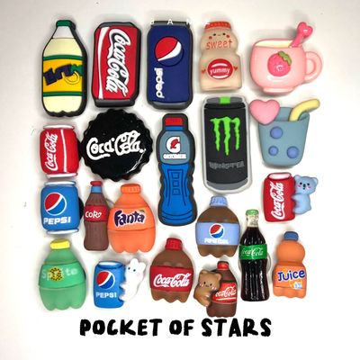 Sneaker&amp; Croc charm / jibbitz (Gatorade Coke Pepsi Monster Juice Fanta Sprite Yakult Drink)