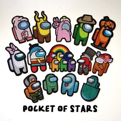Patches - playful and humorous nature of the game Among Us