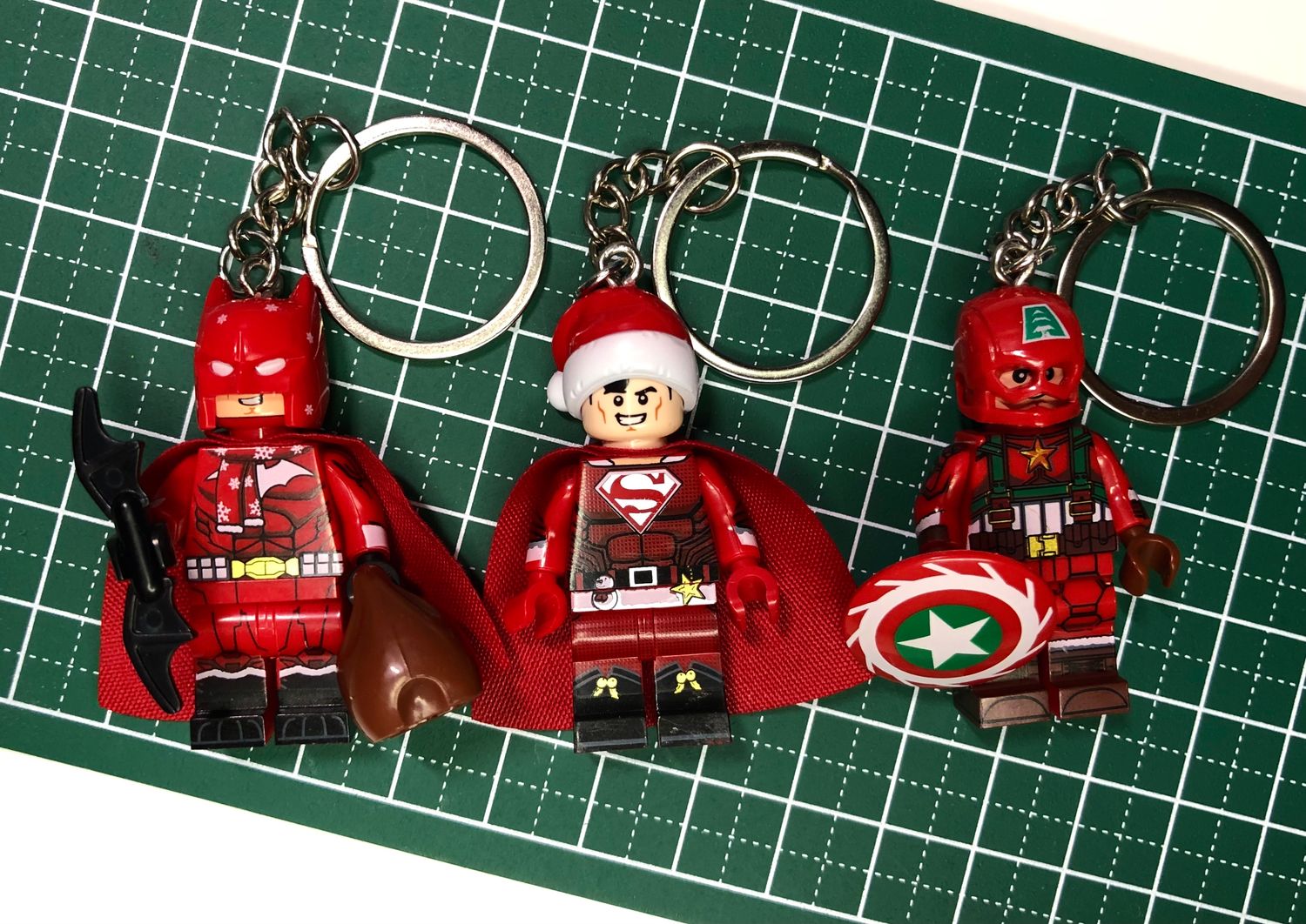 Christmas Ironman/Batman/Superman Key Chain