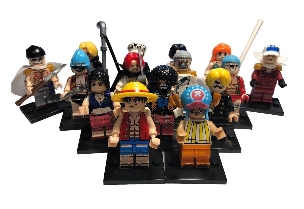One Piece characters Minifigures &amp; Keychain