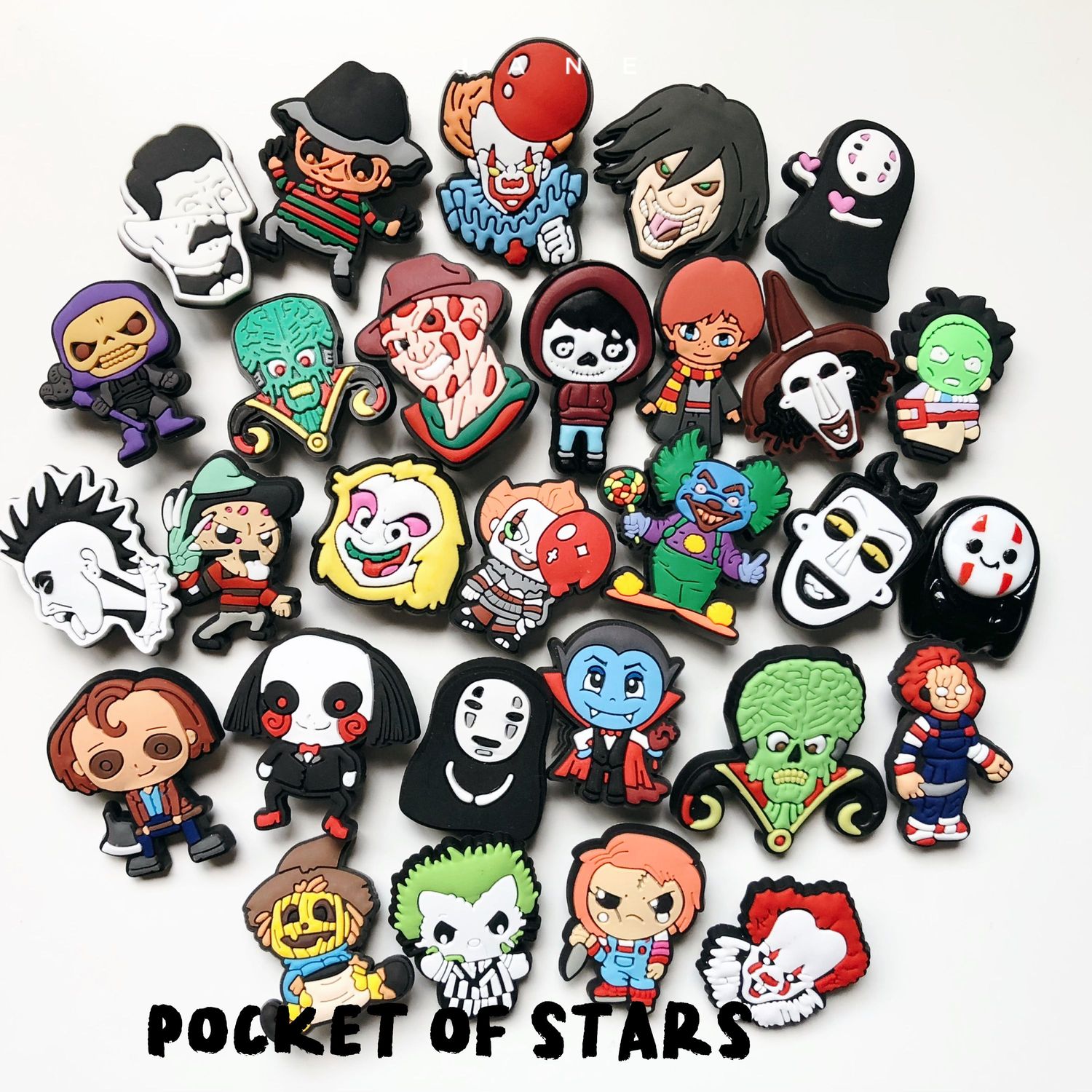 Sneaker&amp; Croc charm / jibbitz (H14-42) Halloween Joker Kaonashi