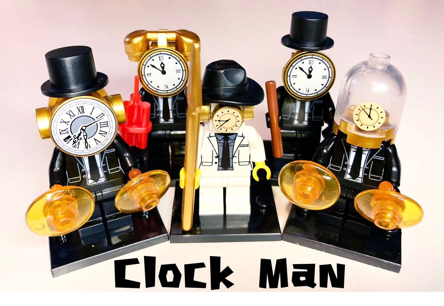 5 Pieces Clock Man Skibidi Toilet Set