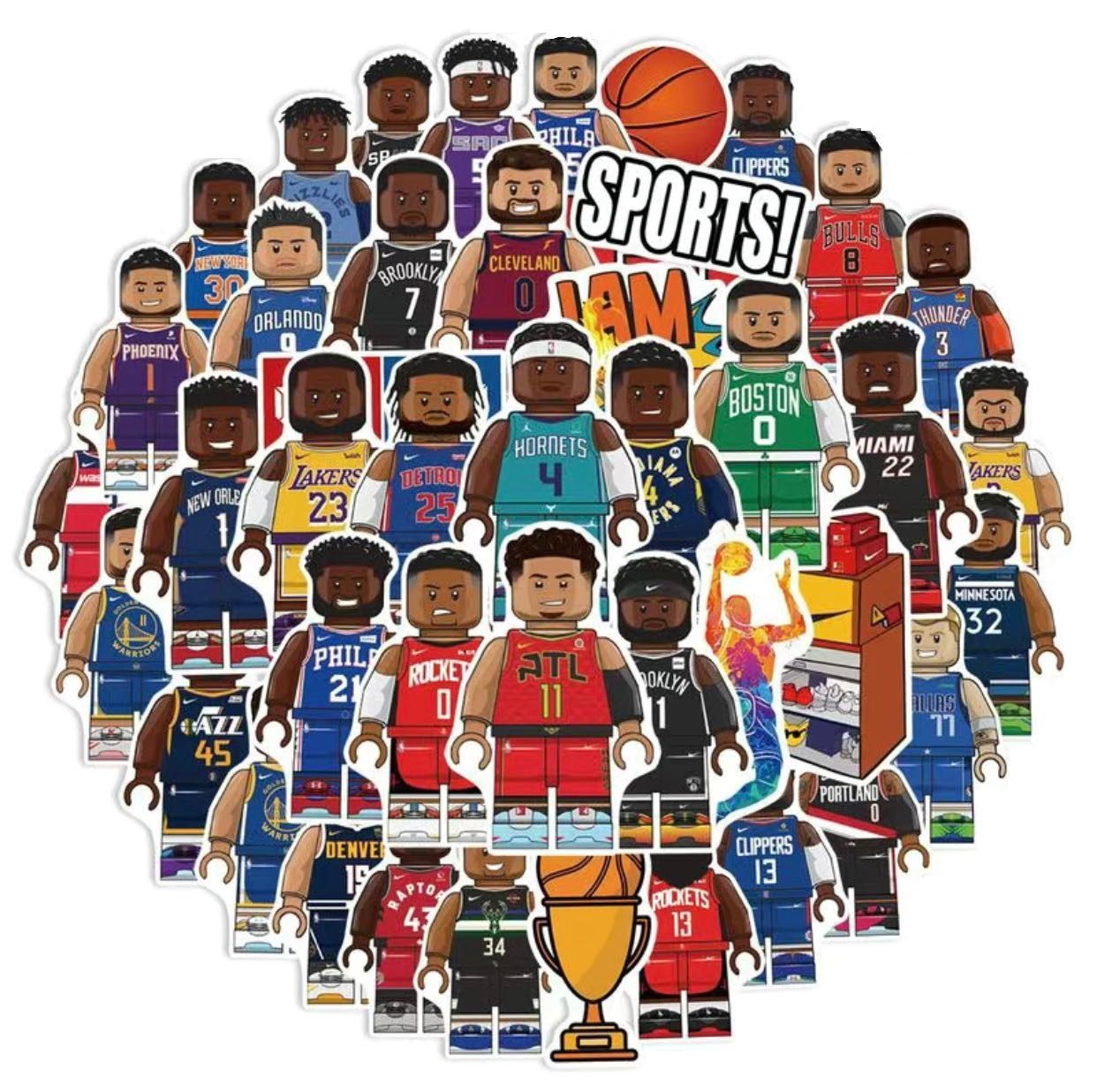 NBA Player Stickers