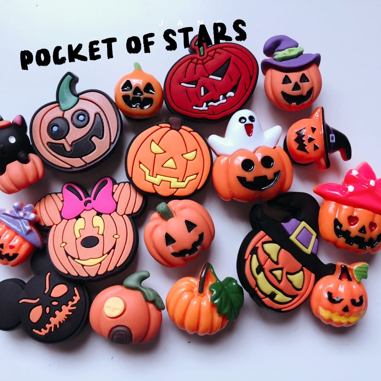 Sneaker&amp; Croc charm / jibbitz (H120-137) Halloween Pumpkins