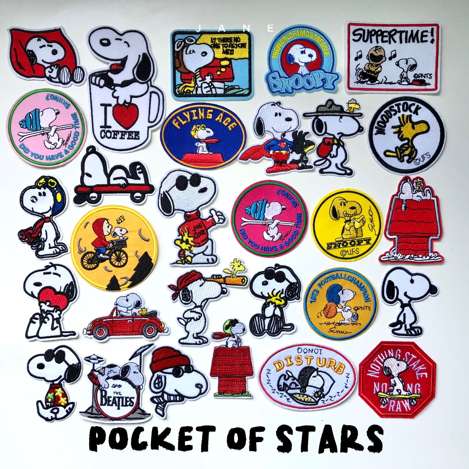 29 Pieces Peanut Snoopy Iron on Patchs