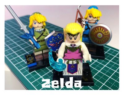 Zelda minifigure - Link &amp; Princess