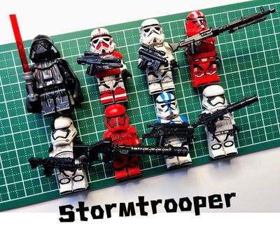 8 Pieces-Darth Vader and 7 Types of Stormtroopers