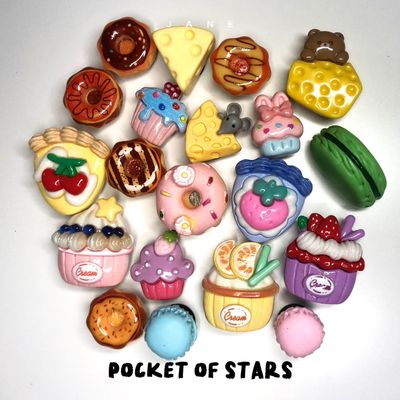 Cheese and Cakes Charms for Crocs
