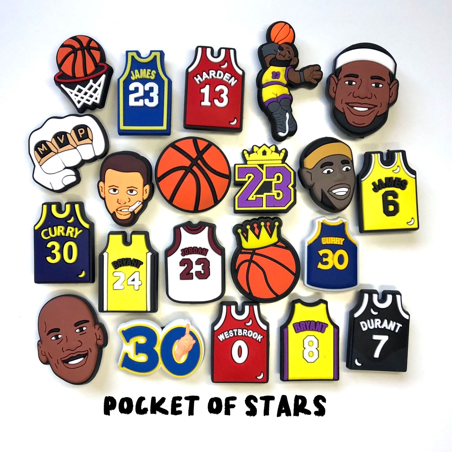 Basketball Player Jeresy Charms for Crocs