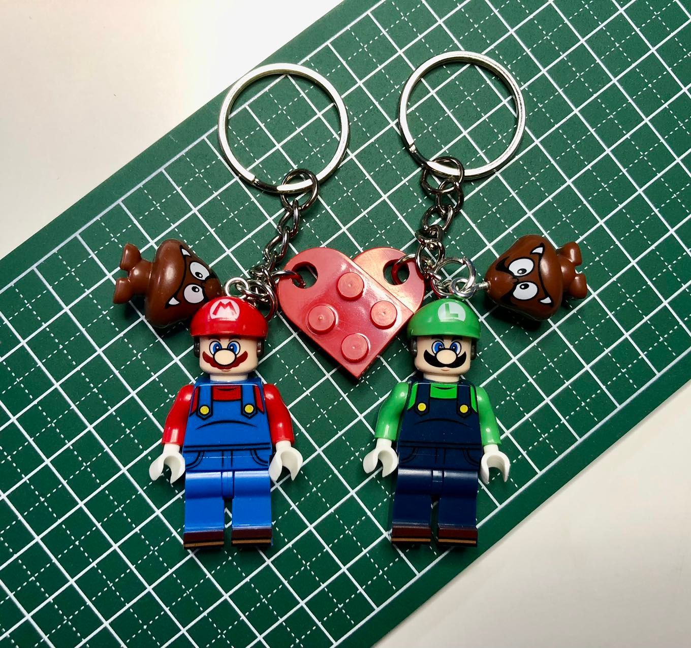 Mario and Luigi Couple Set Key Chain