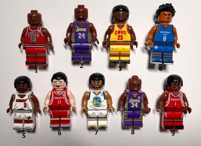Sneaker&amp; Croc charm / jibbitz / Minifigures - Basketball Stars