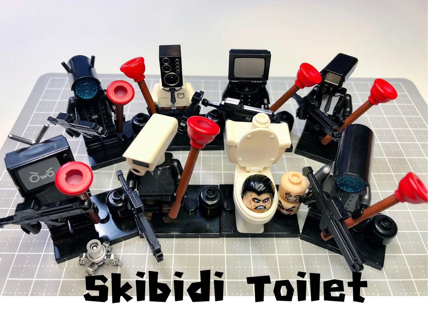 8 Pieces Skibidi Toilet Set