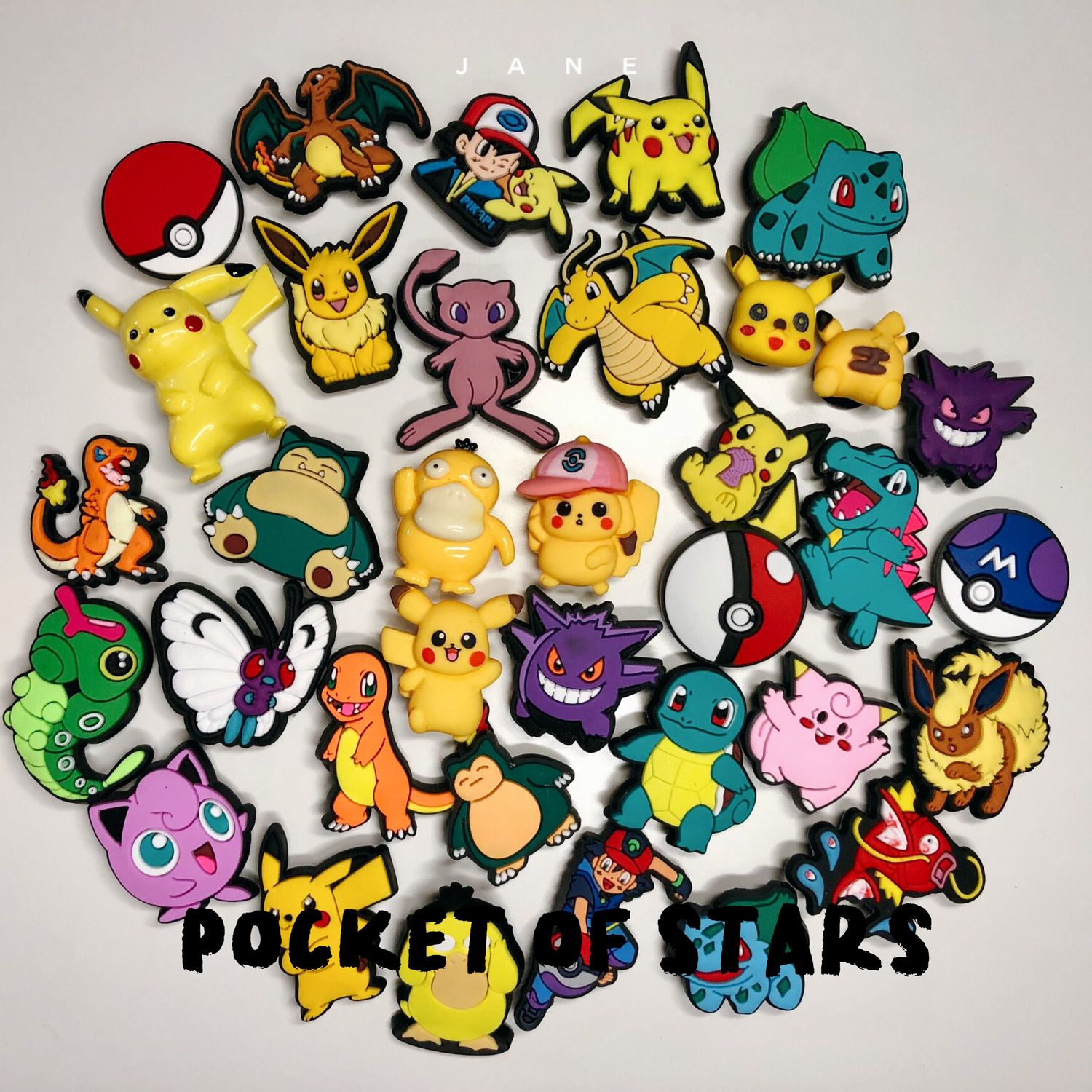 Sneaker&amp; Croc charm / jibbitz - (All Pikachu Pokemon)