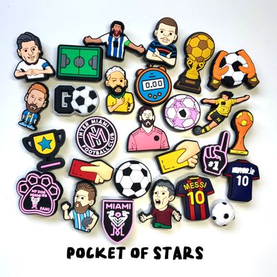 Soccer Player Jeresy Charms for Crocs