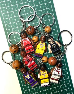 NBA Basketball Players Minifigure Keychain