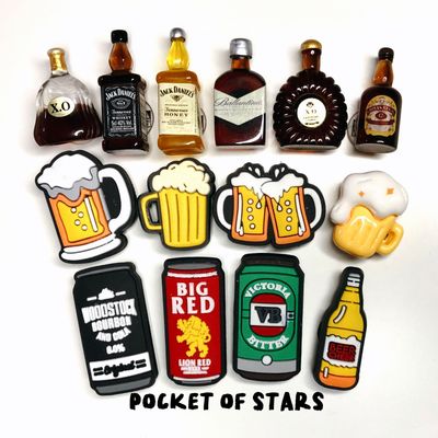 Sneaker&amp; Croc charm / jibbitz (XO Jack Daniels Ballantine Chivas Beer Whisky Alcohol)