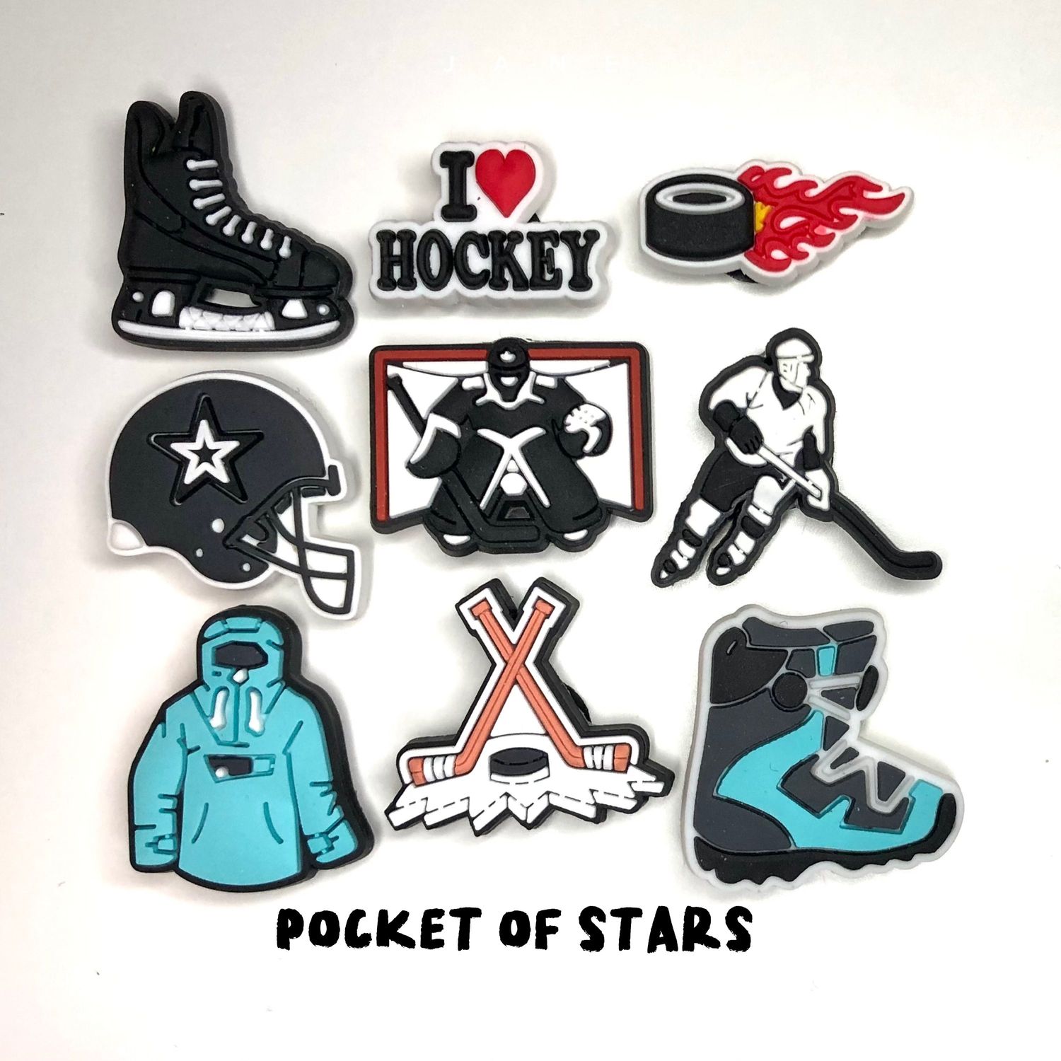 Hockey Charms for Crocs