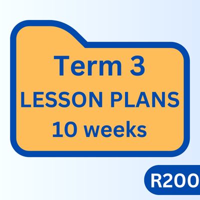 TERM 3 LESSON PLANS