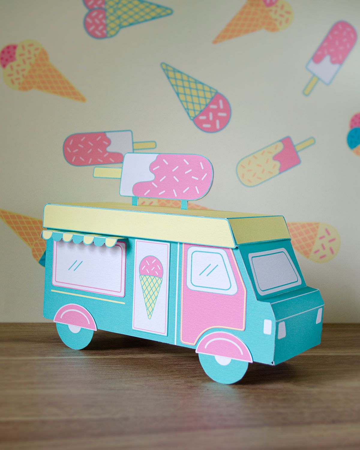 KIT papier - Camion Glace