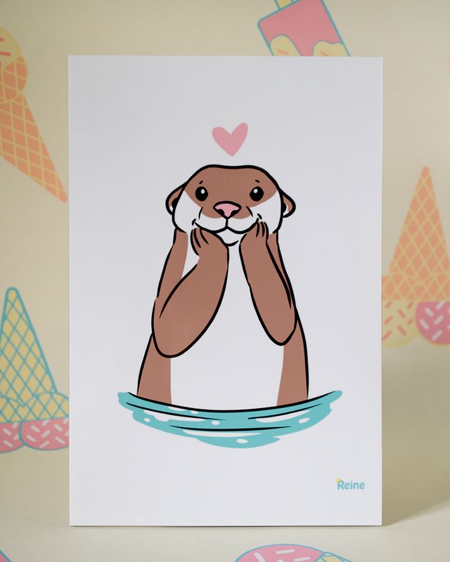 Carte - Loutre love