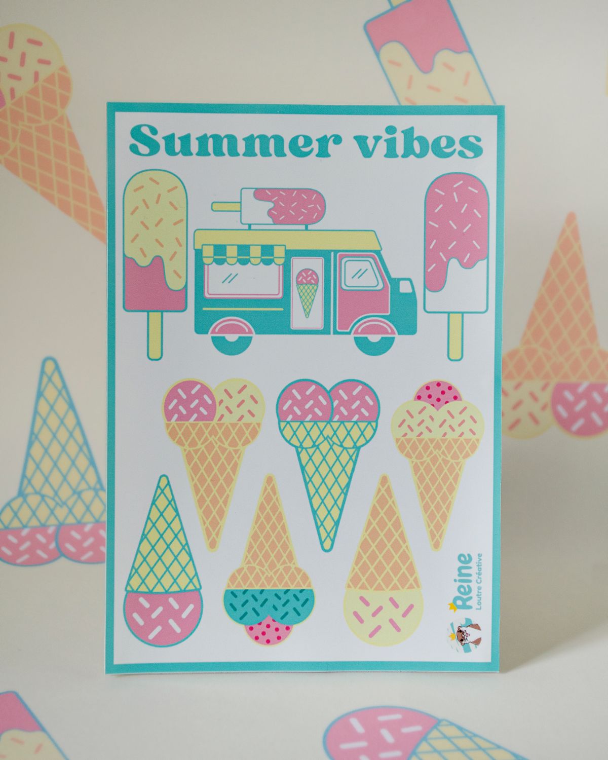 Planche stickers summer vibes