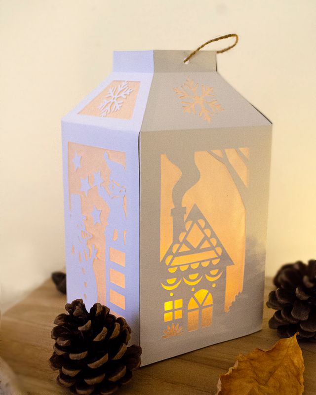 KIT papier - Lanterne de Noël