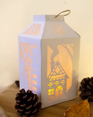 KIT papier - Lanterne de Noël