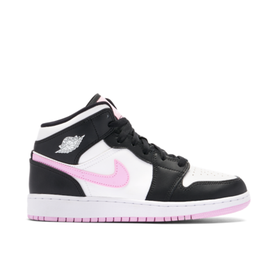 Air Jordan 1 MID GS White Black Light Arctic Pink