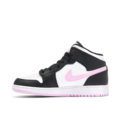 Air Jordan 1 MID GS White Black Light Arctic Pink