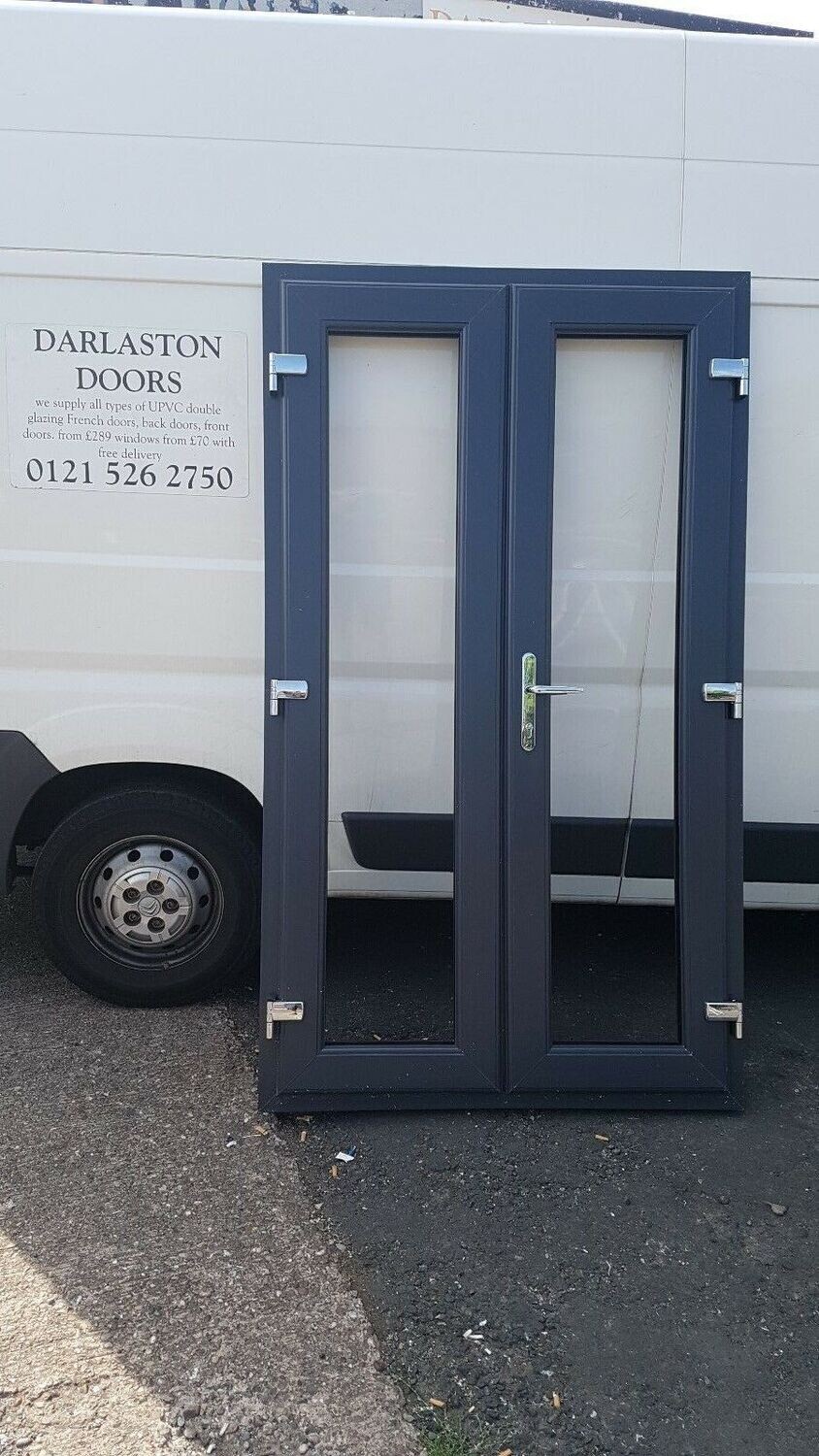ANTHRACITE GREY UPVC FRENCH DOOR UP TO 1800MM WIDE