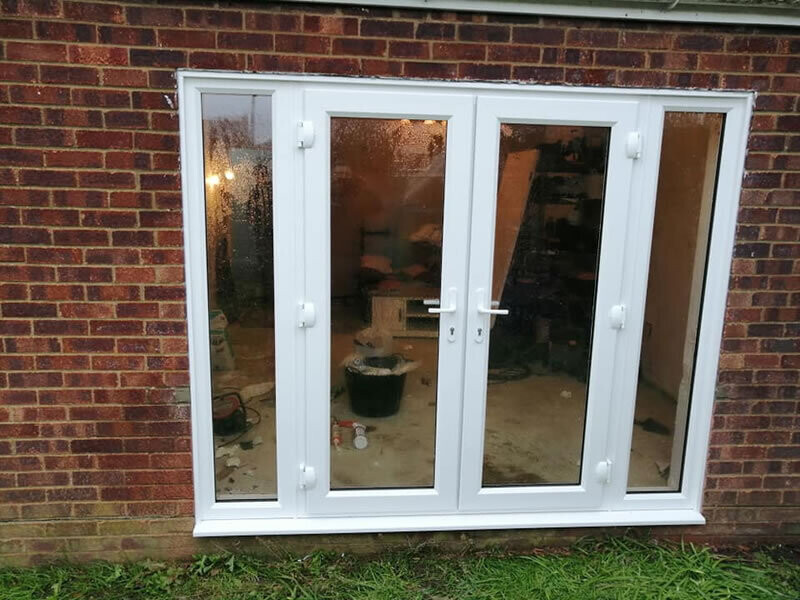 UPVC FRENCH DOOR WITH SIDE PANELS ANY SIZE